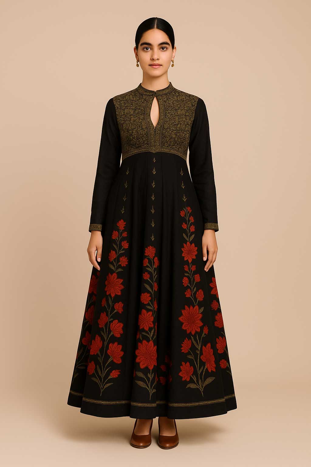 Floral Anarkali Set