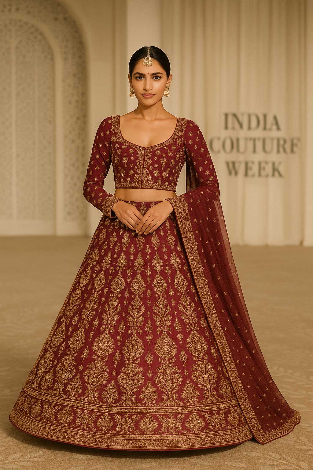 Embroidered Lehenga Sett